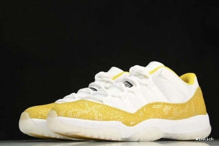 AH7860-107 Jordan Low Air 11 Snakeskin” “Yellow 0922